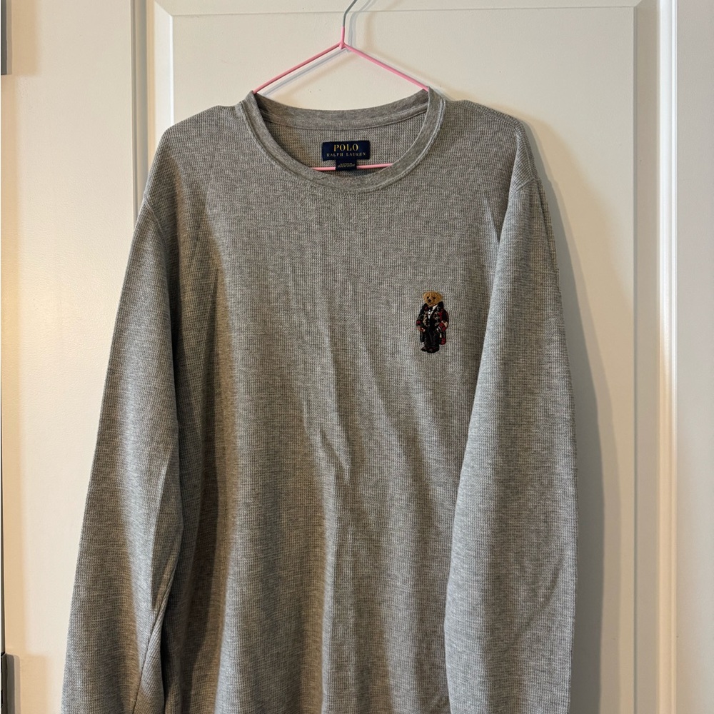 Polo by Ralph Lauren Gray Sweatshirt with Bear Logo